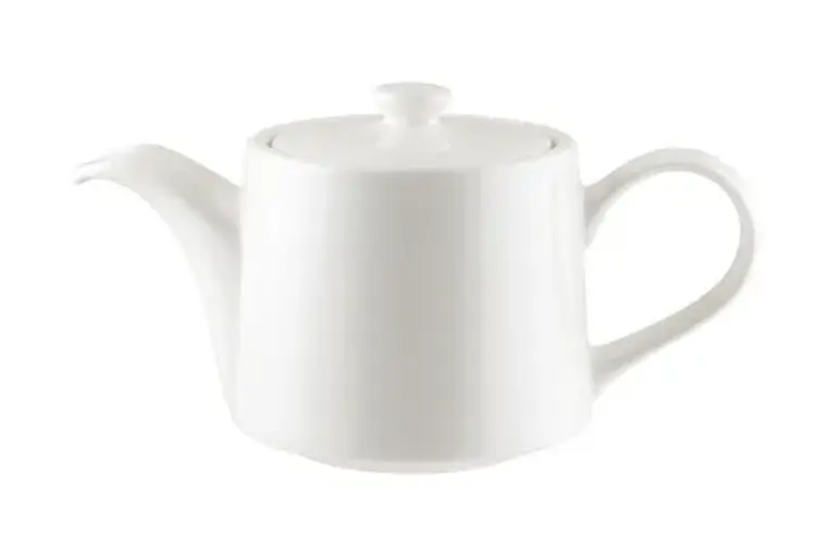 Чайник 800 мл. заварочный Белый, форма Банкет Bonna /1/6/186/ 