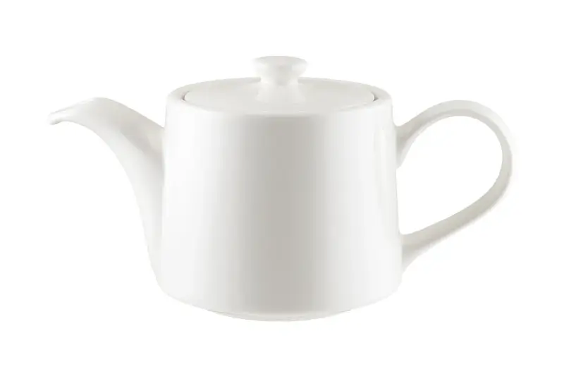 Чайник 800 мл. заварочный Белый, форма Банкет Bonna /1/6/186/ 