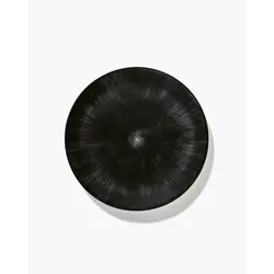 Тарелка мелкая d 24 см, h 1,1 см, цвет белый/черный, декор 6, DÉ