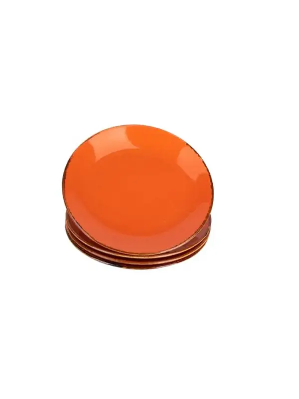 Набор глубоких тарелок Porland Seasons 21 см (4 предмета), 500 мл, оранжевый