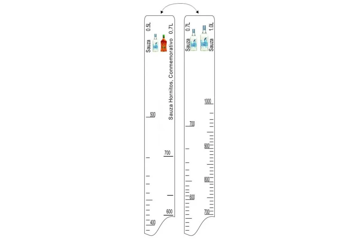 Барная линейка Sauza (500мл/700мл/1л) / Hornitos (700мл), P.L. Proff Cuisine