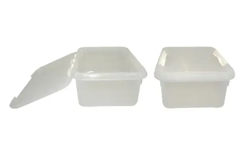 Контейнер для продуктов прямоуг. 6,0 л. 30*23*12 см. с белым зажимом MGprof /1/12/