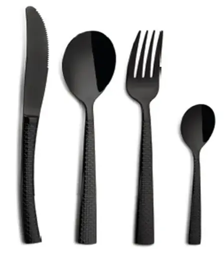 Ложка столовая COMAS серии Hidraulic 18% Black, артикул 7208