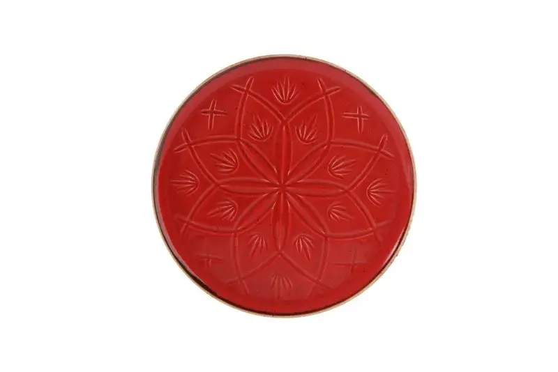 Тарелка, Porland, RED, 21 см