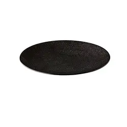Тарелка мелкая 27,5 см, цвет черный, Honeycomb
