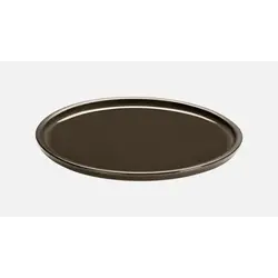Тарелка мелкая d 28 см, h 1,2 см, цвет серо-коричневый, ReNew