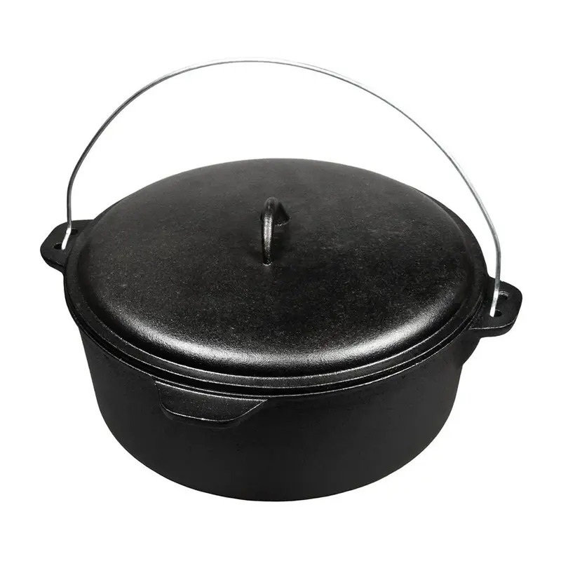 Казан котел 10 л чугун с крышкой черный ИНДУКЦИЯ P.L. Proff Cuisine