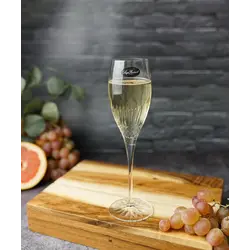 Бокал для шампанского, 220 мл, h 23,6 см, DIAMANTE