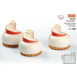 Форма кондитерская Pavoni PLANET 40*30 см, силикон, р-р ячейки: d 66 мм, h 34 мм, Италия