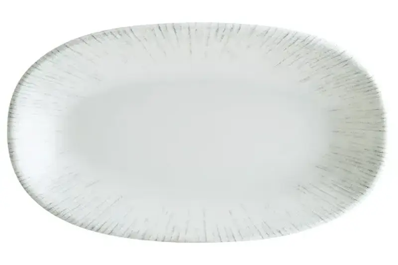 Блюдо овальное 340*190 мм. Ирис Серый, форма Гурмэ Bonna /1/6/534/ 