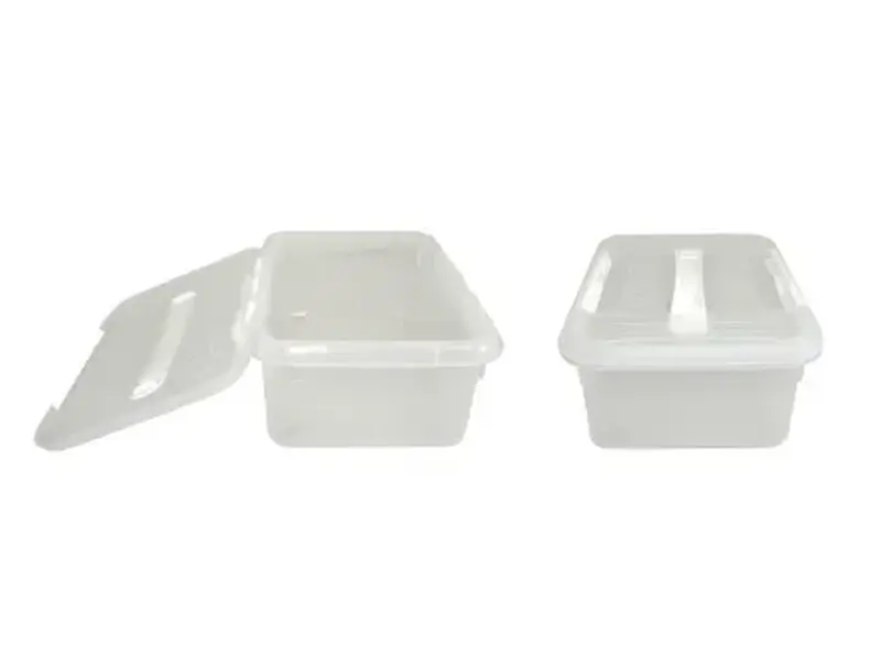 Контейнер для продуктов прямоуг. 6,0 л. 30*23*12 см. с ручкой, с белым зажимом MGprof /1/12/