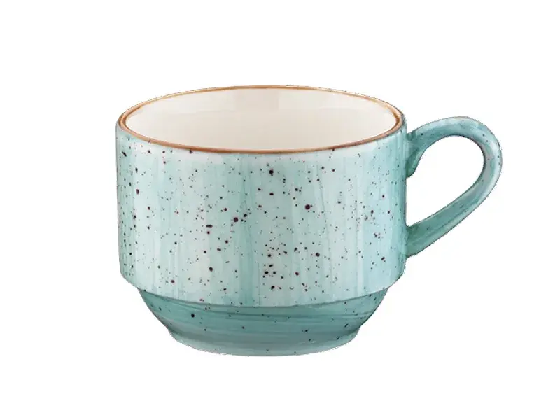 Чашка 80 мл. кофейная d=59 мм. h=48 мм. штабелир. Аква (блюдце 62124), форма Банкет Bonna /1/6/1776/