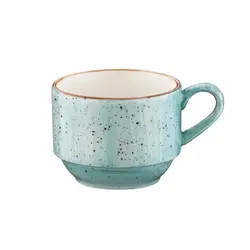 Чашка 80 мл. кофейная d=59 мм. h=48 мм. штабелир. Аква (блюдце 62124), форма Банкет Bonna /1/6/1776/