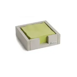 Салфетница 21,5*21,5*6,5 см. горизонтальная, дерево, белый Pinti /1/