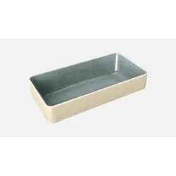 Блюдо прямоугольное (стопир.) 18x9 см, h 4,3 см, цвет серый, Nara