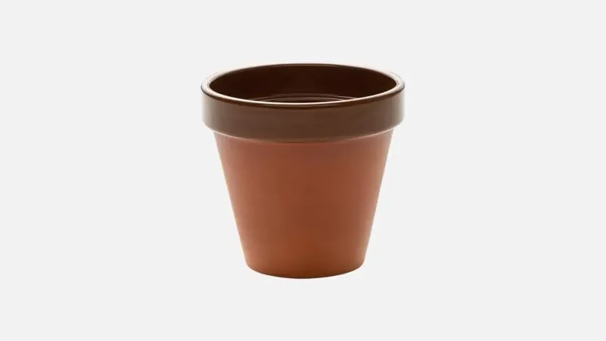 Горшок маленький 100 мл, d 6,7 см, h 5,8 см, цвет терракотовый, Terrakotta / Terracotta