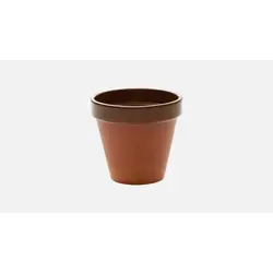 Горшок маленький 100 мл, d 6,7 см, h 5,8 см, цвет терракотовый, Terrakotta / Terracotta