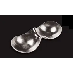 Менажница 2-х секц., 3D Glassware, стекло, 250*110 мм