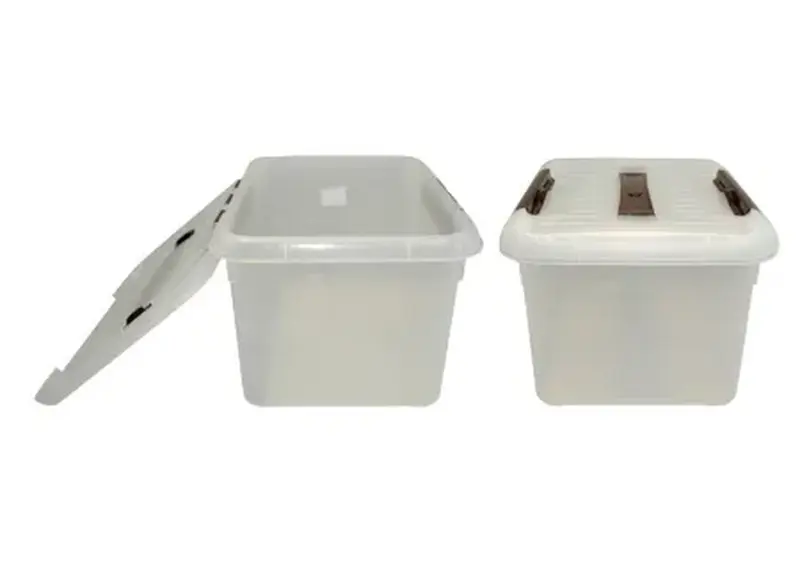 Контейнер для продуктов прямоуг. 8,0 л. 30*23*16,5 см. с ручкой, с коричневым зажимом MGprof /1/10/