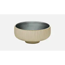 Салатник (с рельефом) 330 мл, d 12 см, h 5,6 см, цвет серый, Nara