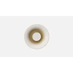 Блюдце для чашки с рельефом d 13,2 см, h 1,8 см, бежевый декор по внутренней кромке, Nature Infused