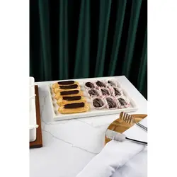 Блюдо прямоугольное 34*27 см h2 см 300 мл White Style Buffet P.L. [1]