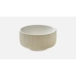 Салатник (с рельефом) 1,46 л, d 21 см, h 7 см, цвет белый, Nara