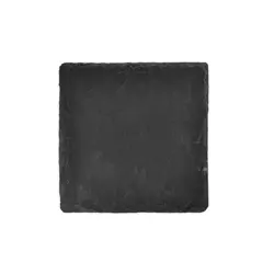 Блюдо для подачи 10*10 см. h=0,7 см. черное, сланец MGprof /4/25/ (S-11001)
