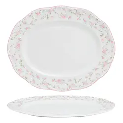Блюдо овальное 34*27 cм Retro Ritz-La Vie En Rose Noble [1]