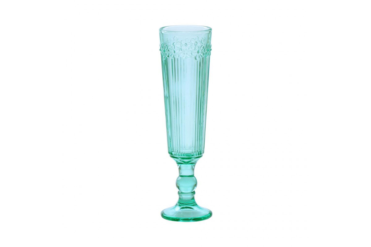 Бокал-флюте для шампанского 150 мл зеленый d 5,4 см h20 см Green Glass P.L. - BarWare [6]