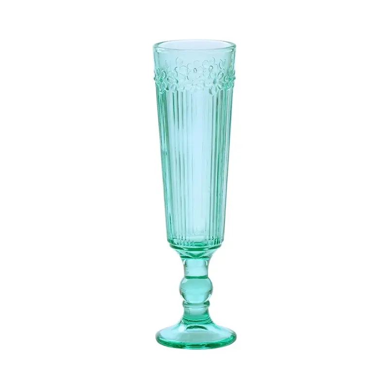 Бокал-флюте для шампанского 150 мл зеленый d 5,4 см h20 см Green Glass P.L. - BarWare [6]