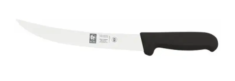 Нож обвалочный 200/335 мм. изогнутый, черный Poly Icel /1/