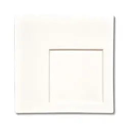 Тарелка 31*31 см квадратная смещенное дно белая фарфор KW "Black Label" P.L. Proff Cuisine [6]