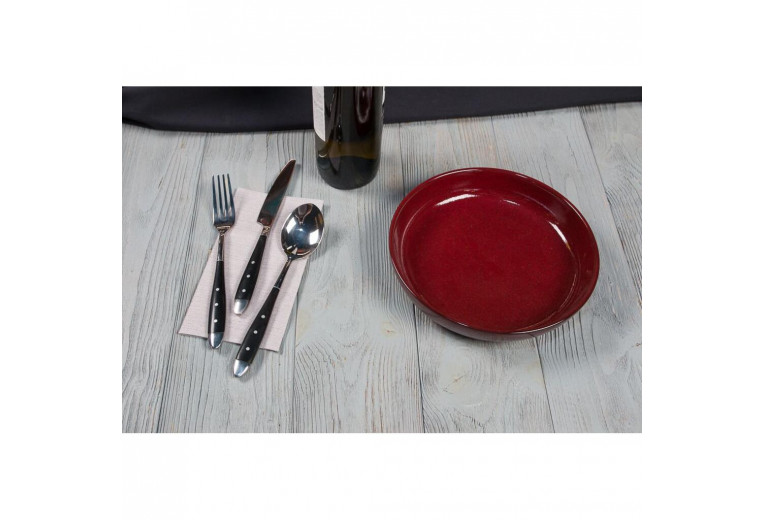 Тарелка с бортом d 21 см h4,5 см Evolution Dark Red P.L. Proff Cuisine [6]