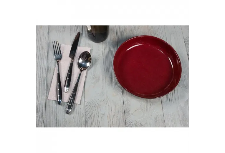 Тарелка с бортом d 21 см h4,5 см Evolution Dark Red P.L. Proff Cuisine [6]