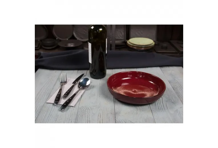 Тарелка с бортом d 21 см h4,5 см Evolution Dark Red P.L. Proff Cuisine [6]