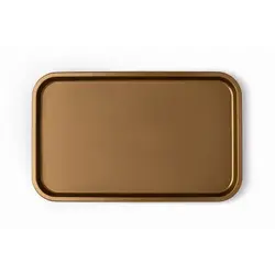 Поднос 52,5*32,5 см. золотой поверхность шагрень (508) MGprof /1/10/