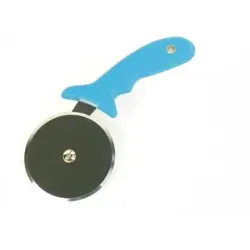 Нож для пиццы d=10 см. нерж. с голубой пластик. ручкой Gimetal /1/6/