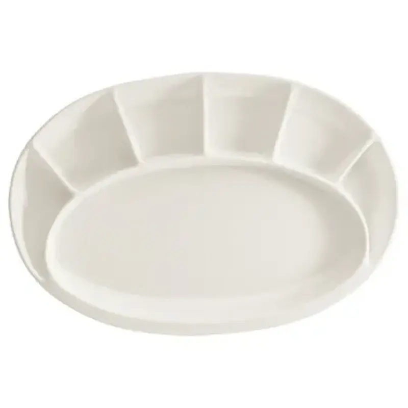 Менажница 7-и секц. 330*215 мм. овал. Белый, форма Гурмэ Bonna /1/6/162/ 