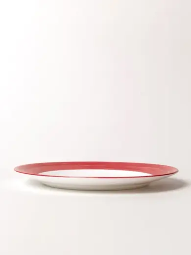 Тарелка, ARC International, Brush Cherry, вишневый край, d 254 мм