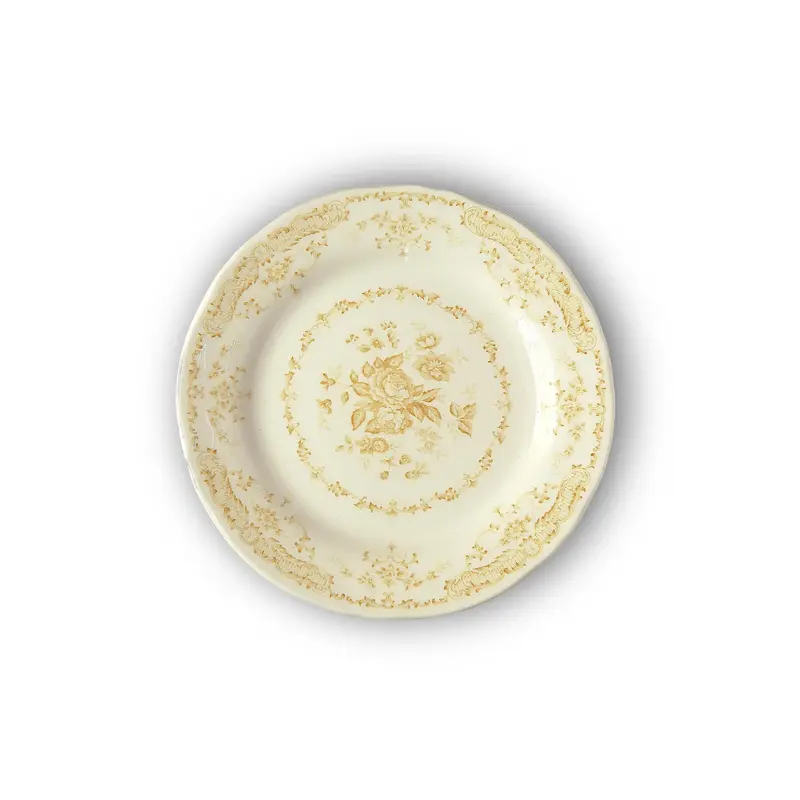 Тарелка мелкаяØ 20,7 см, цвет декора "охра"
