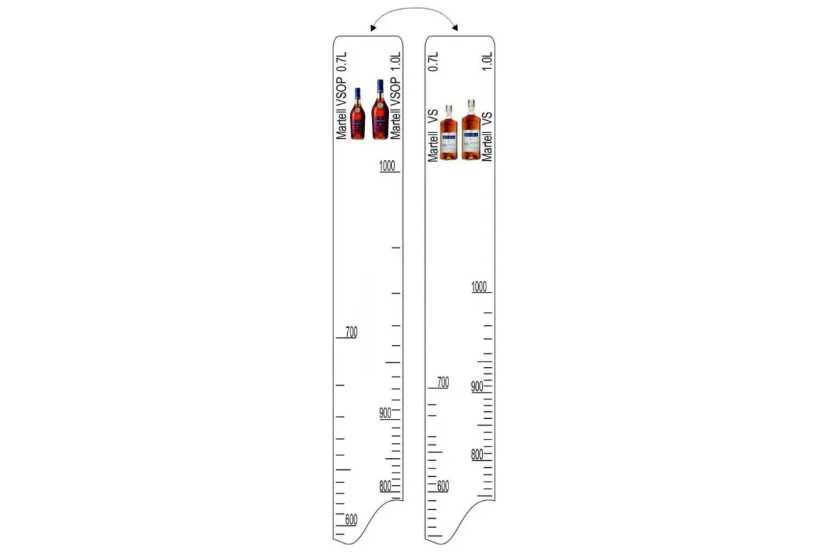 Барная линейка Martell VS/VSOP (700мл/1л), P.L. Proff Cuisine