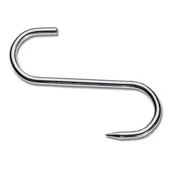 Крюк для мяса S-образный l=10 см. d=2,5 см. (40 кг) Icel /1/