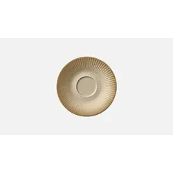 Блюдце для чашки с рельефом d 13,2 см, h 1,8 см, цвет бежевый, Nature Infused