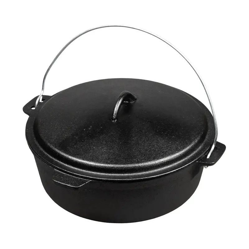 Казан котел 6 л чугун с крышкой черный ИНДУКЦИЯ P.L. Proff Cuisine