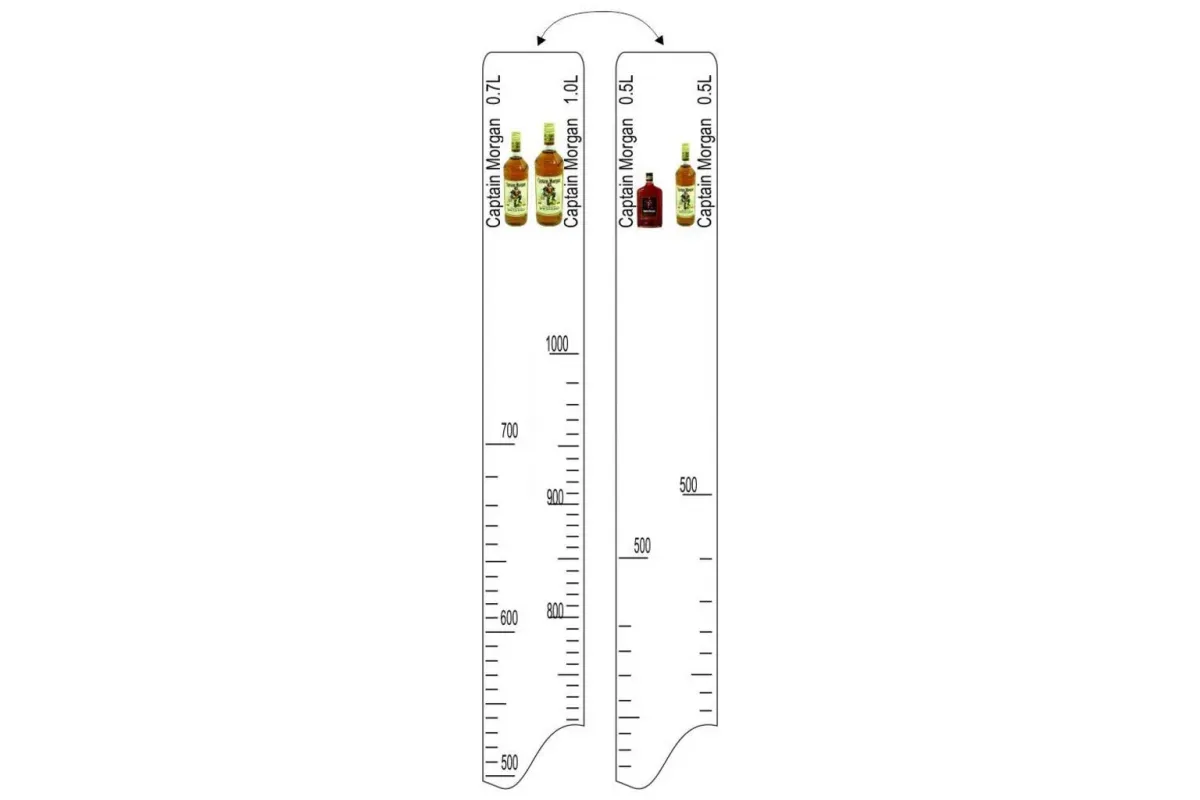 Барная линейка Captain Morgan (500мл/700мл/1л), P.L. Proff Cuisine