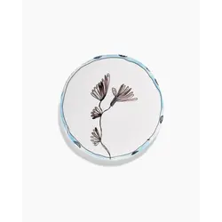 Тарелка 24 см Camelia Aubergine Midnight Flowers