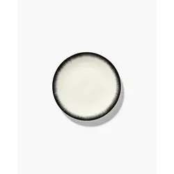 Тарелка мелкая d 17,5 см, h 0,9 см, цвет белый/черный, декор 3, DÉ