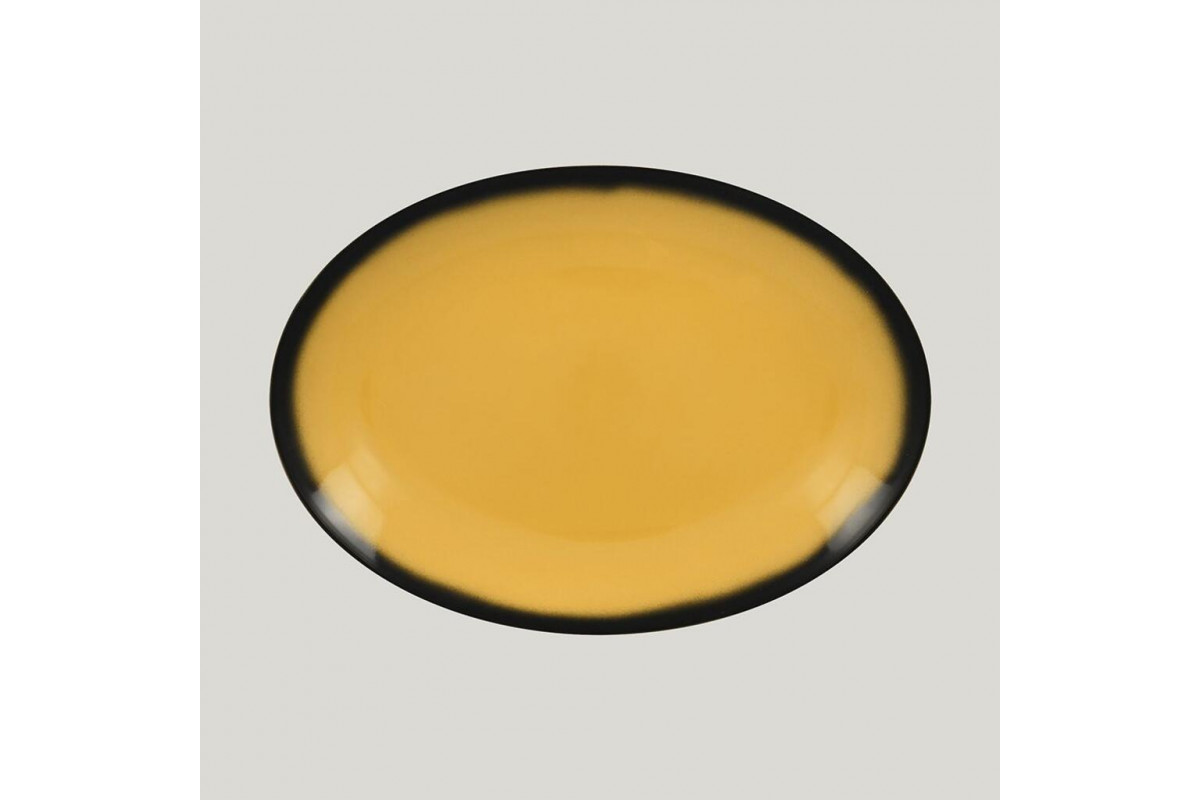 Блюдо овальное RAK Porcelain LEA Yellow 36 см (желтый цвет)