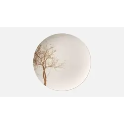 Тарелка мелкая d 21,1 см, h 2 см, декор дерево, Nature Infused